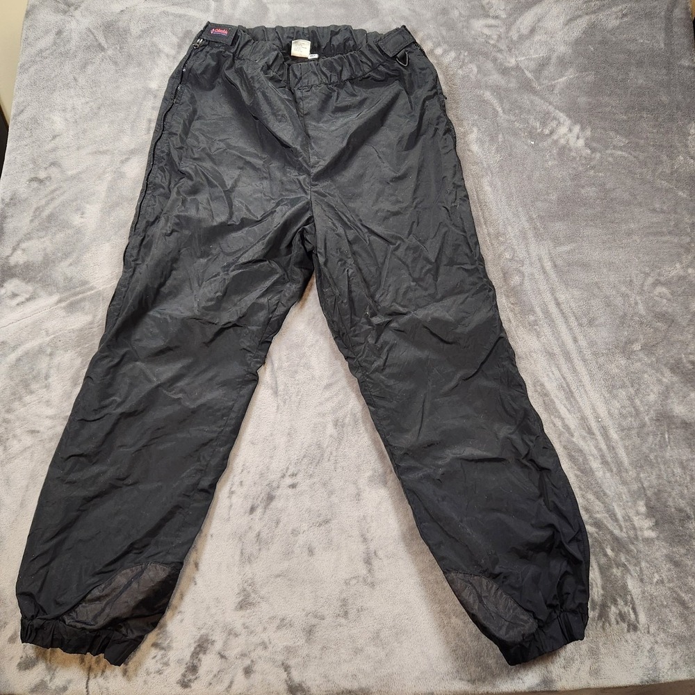 Columbia‎ Snow Pants Womens  Large Black Full Side Zip Snowboard Ski Vintage